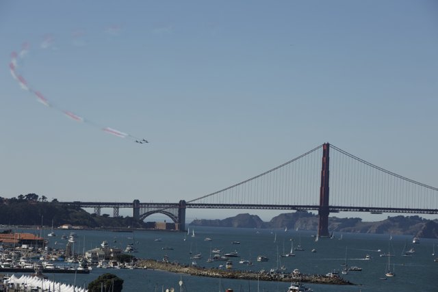 Performing High Over the Bay - Fleet Week Air Show, 2023