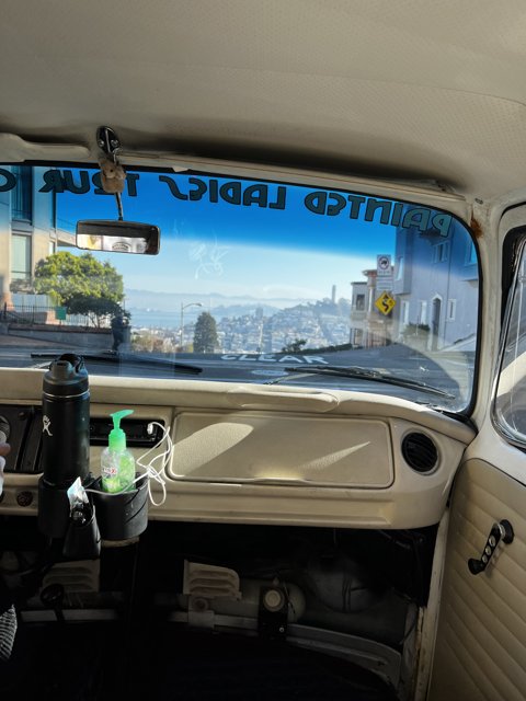 City View from Inside the Car