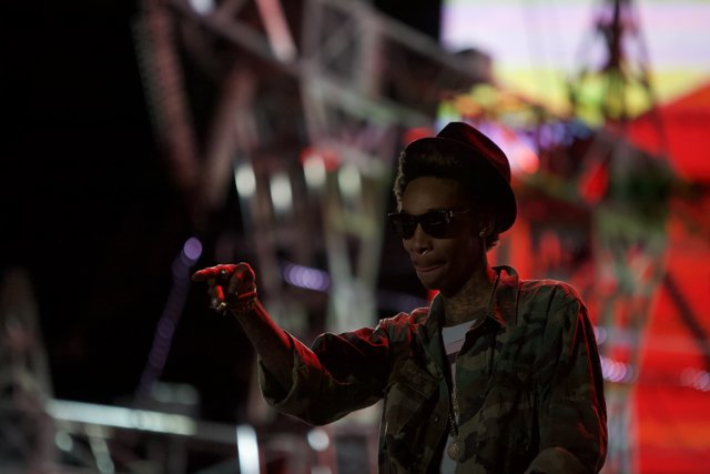 Wiz Khalifa Rocks the Stage at the 2012 Grammy Awards