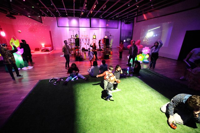 Interactive Baby Rave Art Installation at Museum