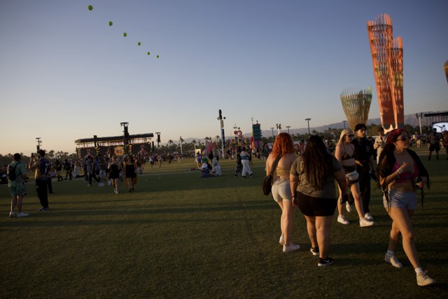 Vibrant Gatherings: Afternoon at Coachella 2024