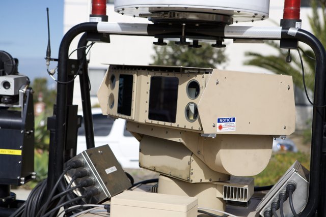 Military Vehicle Equipped with Video Camera