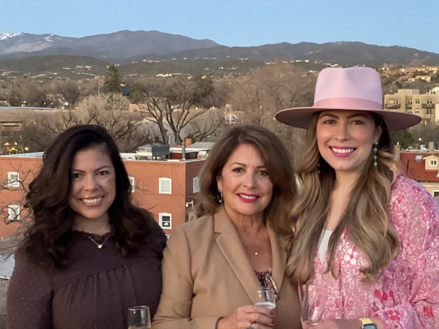 Three Women Enjoy the Scenery in Santa Fe