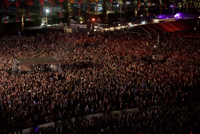 Jam-packed concert arena