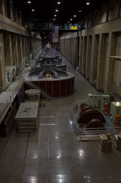 Inside the Hoover Dam Powerplant