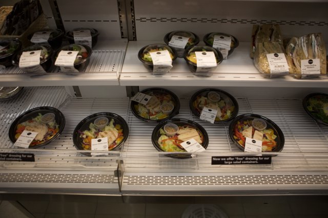 Display of Deli Meals at a Grocery Store