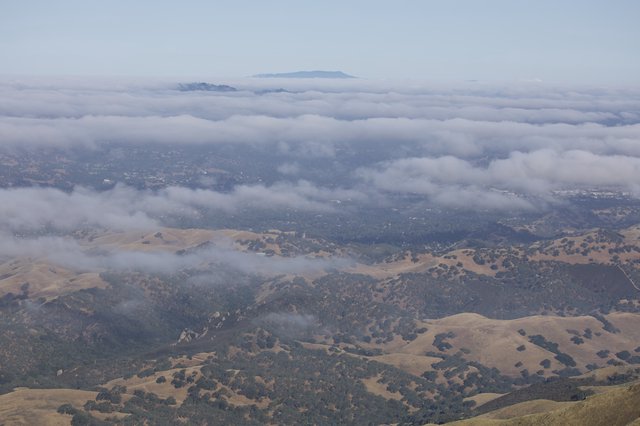 Marine Layer Blankets the Bay Area from Mount Diablo