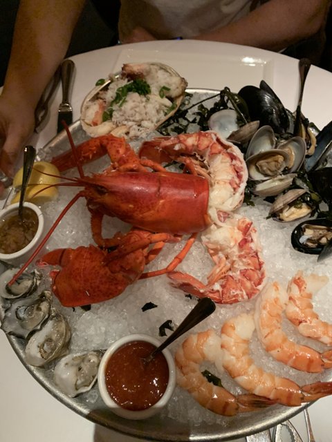 A Platter of Fresh Seafood