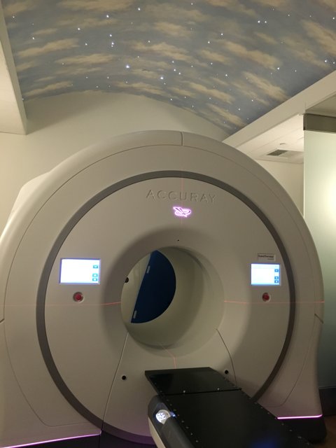 High-Tech MRI Machine in Hospital Room