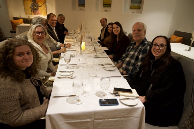 Family Dinner Celebration at Upscale Restaurant