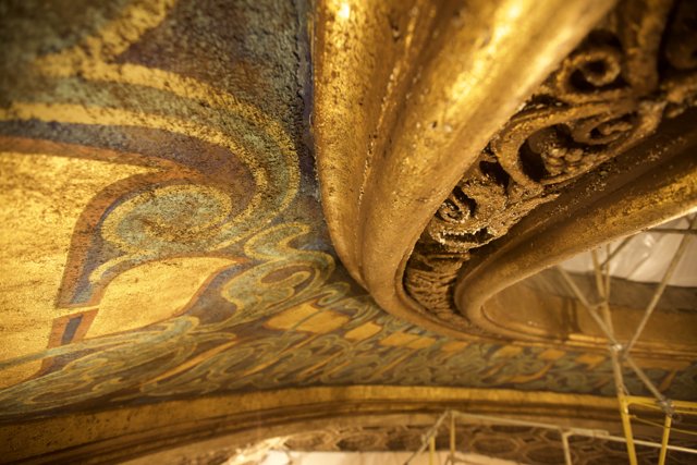 The Intricate Ceiling of the Church of the Holy Sepulchre