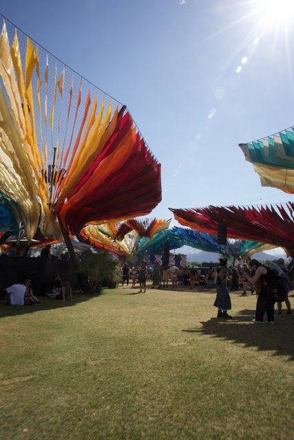 Colors Aloft: A Vivid Day at Coachella 2024