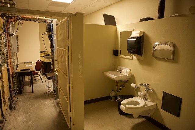 Reflections in a Hospital Bathroom