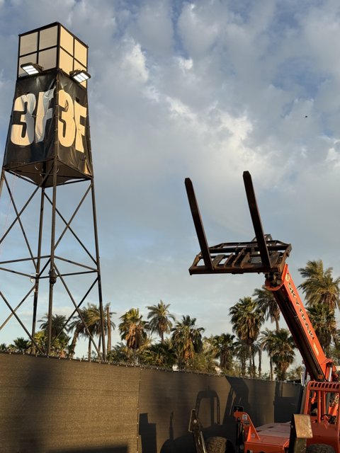 Construction and Clouds at Empire Polo Club