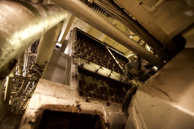 Inside the Factory Ship's Engine Room
