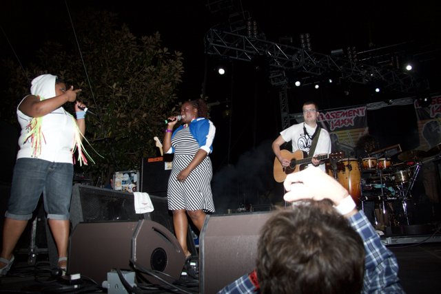 Stage Performance with a Music Band