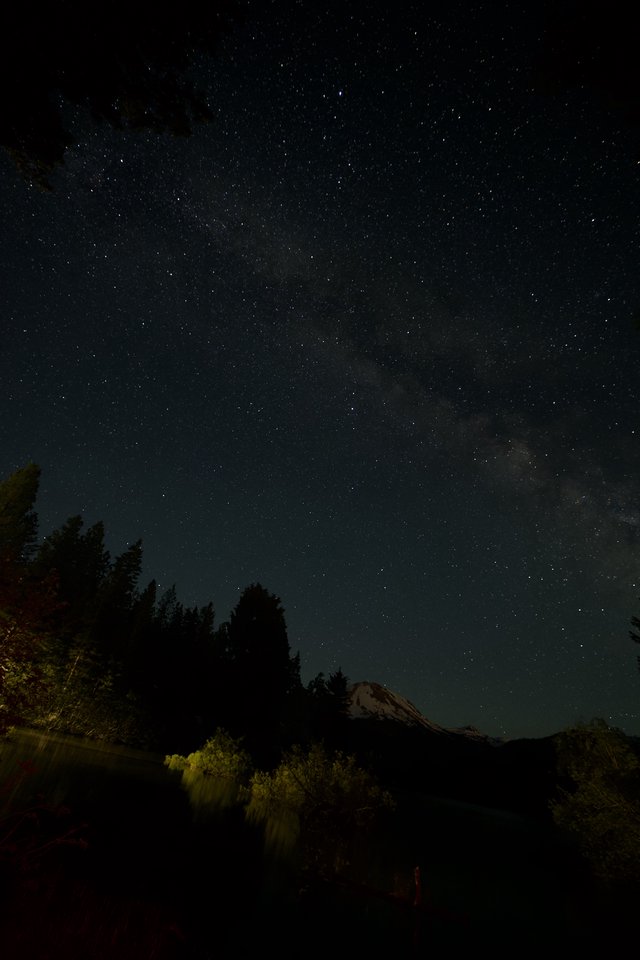 Milky Way Rises Over Mount Lassen Volcanic Wilderness