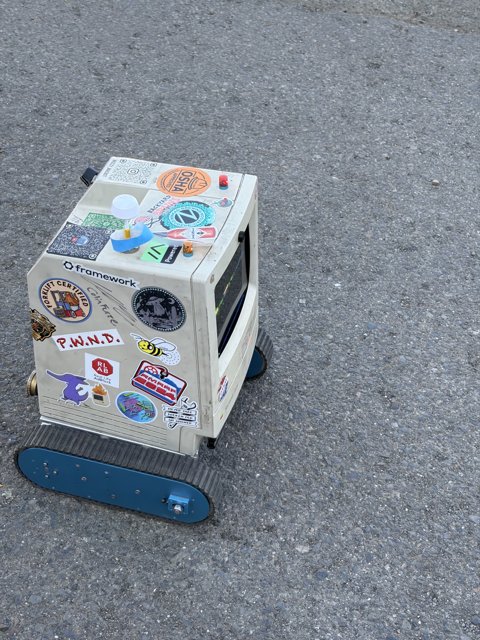 Stickered Explorer on Tarmac