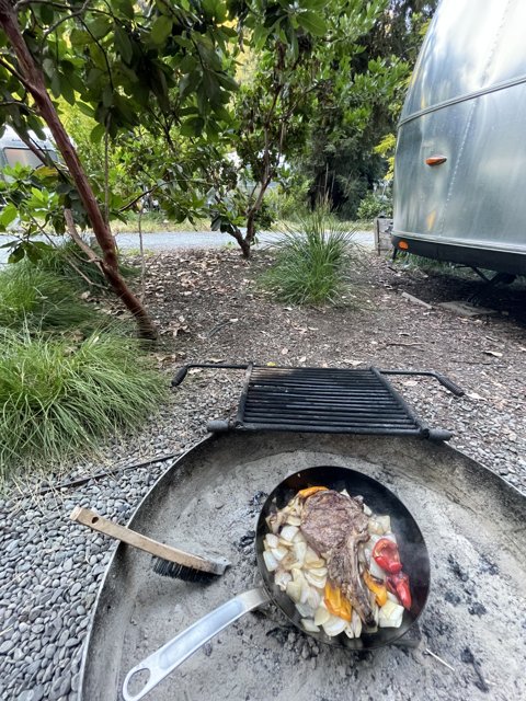 Grilling up a Storm at the Campsite
