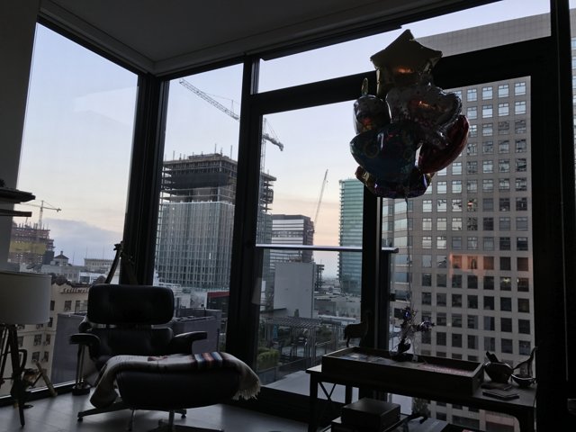 Balloons and the Cityscape