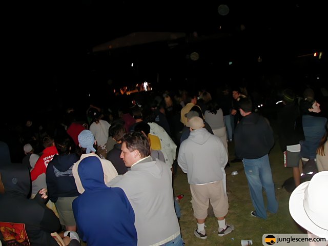 Nighttime Crowd at Coachella 2002