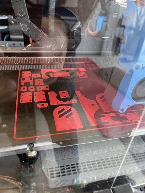 Red and Black 3D Printer