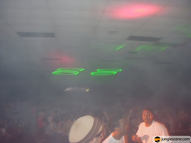 Smoke-Filled Nightclub Crowd