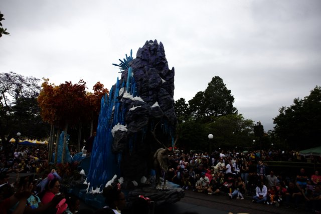 Majestic Ice Sculpture Parade Float at Disneyland