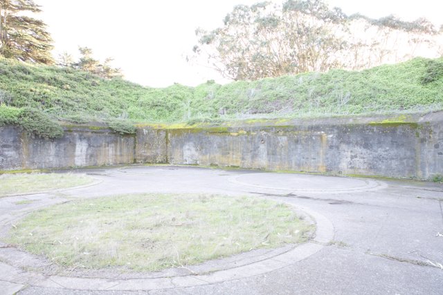 Abandoned Bunker with Circular Hole