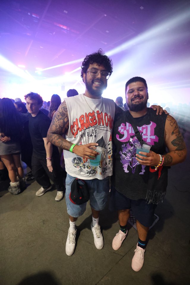 Two Friends Celebrating at Wobbleland Festival 2026