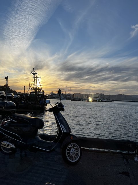 Sunset Ride on the Waterfront
