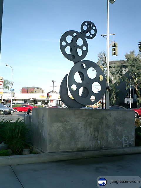 Movie Reel Monument