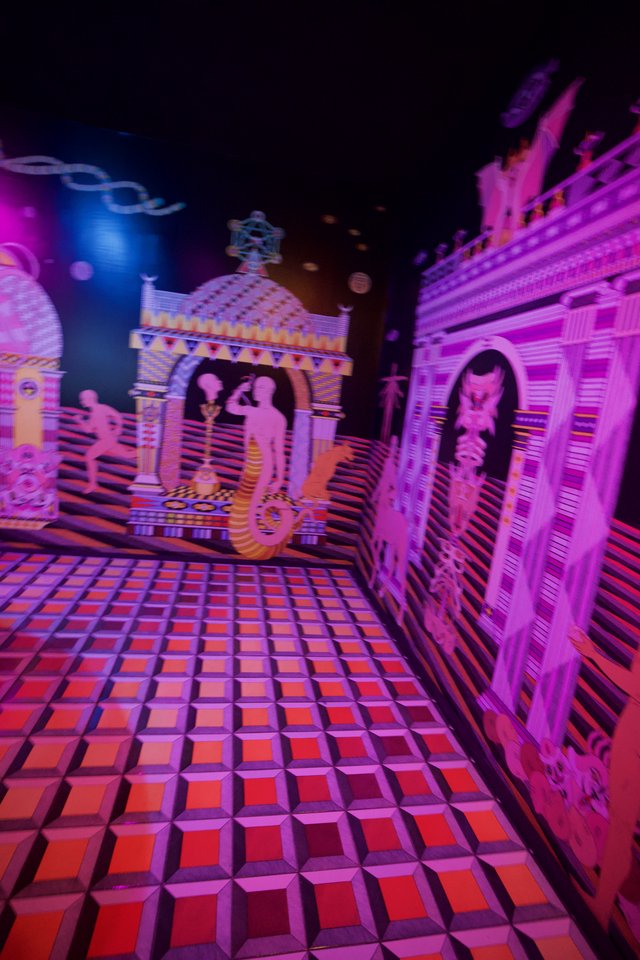 Psychedelic Corridor at Meow Wolf Santa Fe