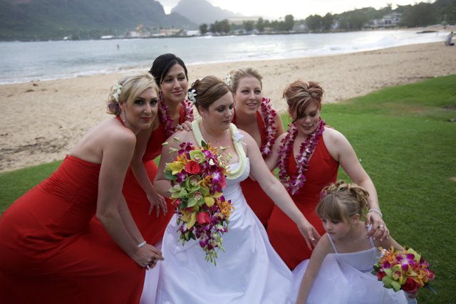 Bridesmaid Beach Poses