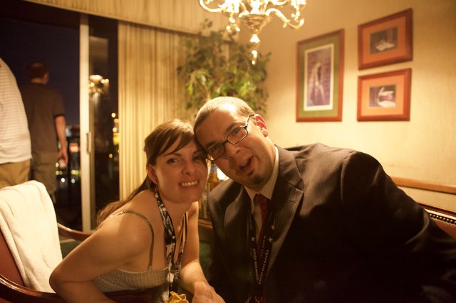 Two Friends Posing Together at DEF CON 17