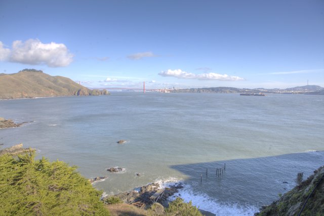 Majestic View of the Golden Gate Bridge from a Hilltop