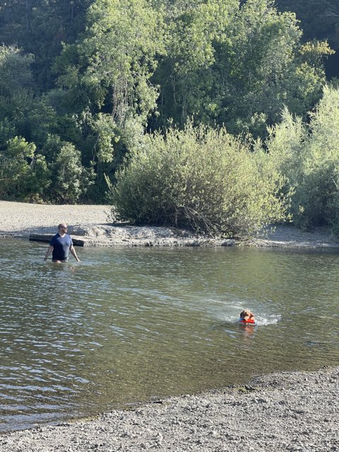 Father-Son Bonding on the Russian River