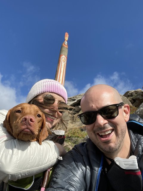Summit Selfie with Our Pup