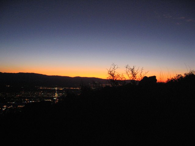 Sunset over San Diego