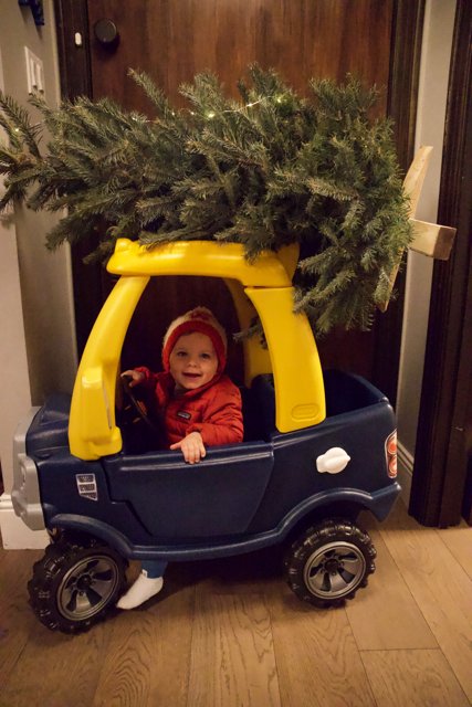 Wesley's First Christmas Ride