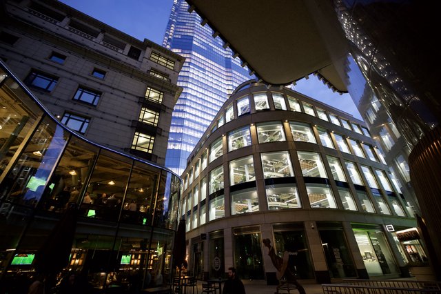 Modern London Architecture at Twilight