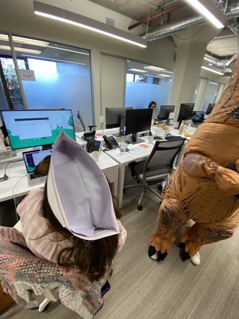 Dino at the Office