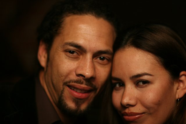 Roni Size and Woman Pose for Photograph in 2006