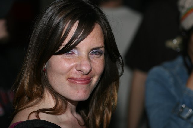 Candid Portrait of Woman at Evening Social Event