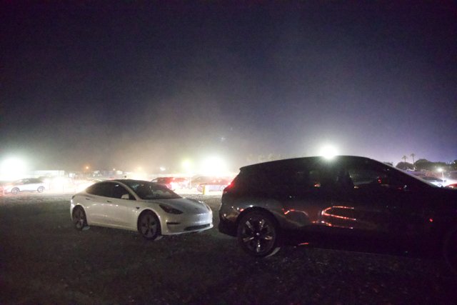 Nighttime Haze at Coachella 2024: A Car Enthusiast's Paradise