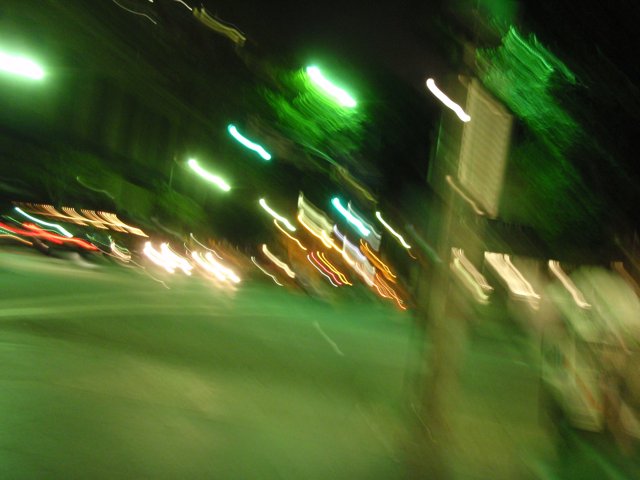 Nighttime Drive through the Metropolis