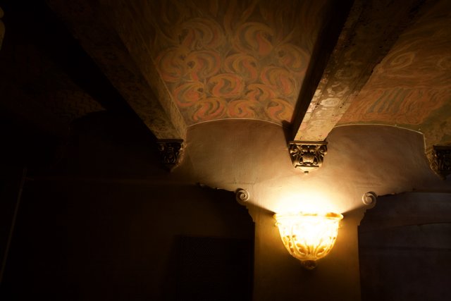 Intricate Ceiling Design in a Majestic theater