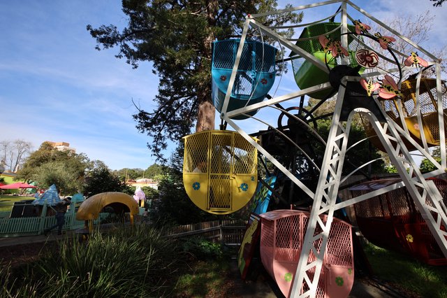 Vintage Ferris Wheel at Fantasyland Theme Park