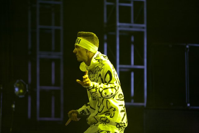 Dancing Man in a Yellow Jacket