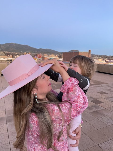 Mother-and-Child Bonding Over the Santa Fe Outdoors